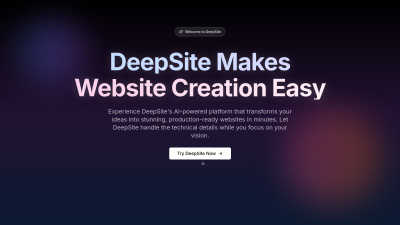 Deepsite - AI tool for AI Assistants
