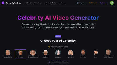 Celebrity AI screenshot