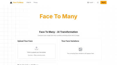 Face To Many - AI tool for Generative Art