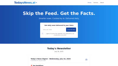 TodaysNews.ai - AI tool for AI Assistants