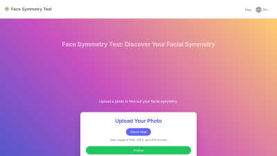 Face Symmetry Test - AI tool for Lifestyle & Entertainment