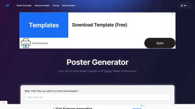 Poster Generator - AI tool for Content Creation