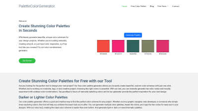 palettecolorgenerator.com - AI tool for Generative Art