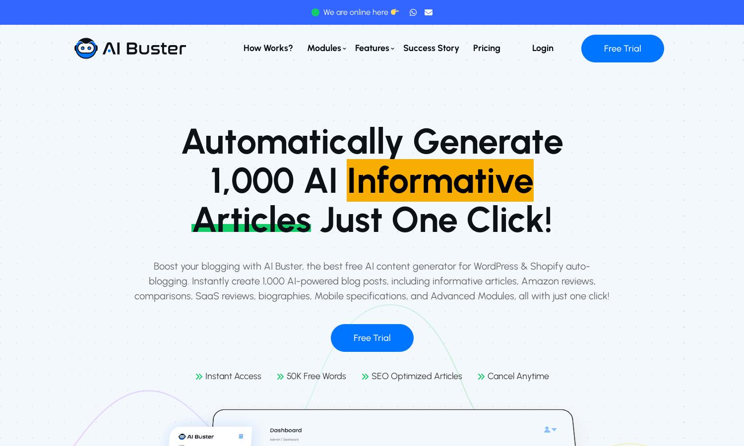 AI Buster Website