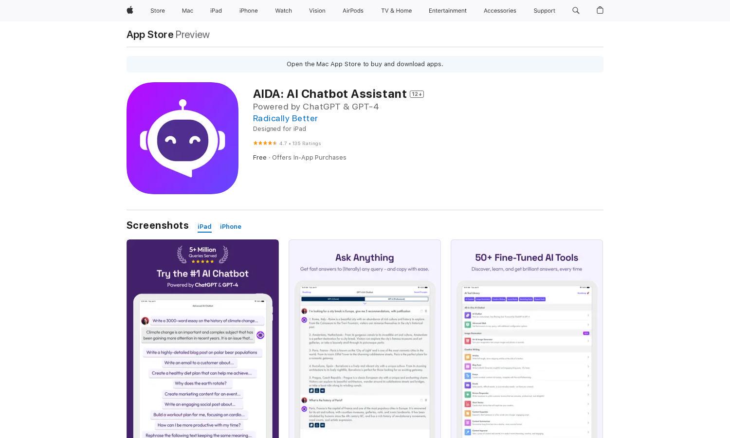 AIDA: AI Chatbot Assistant Website