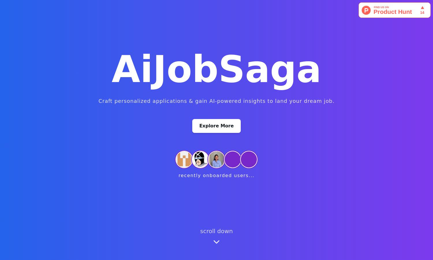 AiJobSaga Website