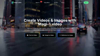 Magi-1 - AI tool for Content Creation