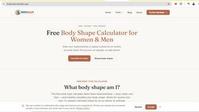 Body Shape Calculator - tool for Personal Development