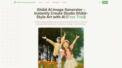 Ghibli AI Image Generator - AI tool for Design Tools