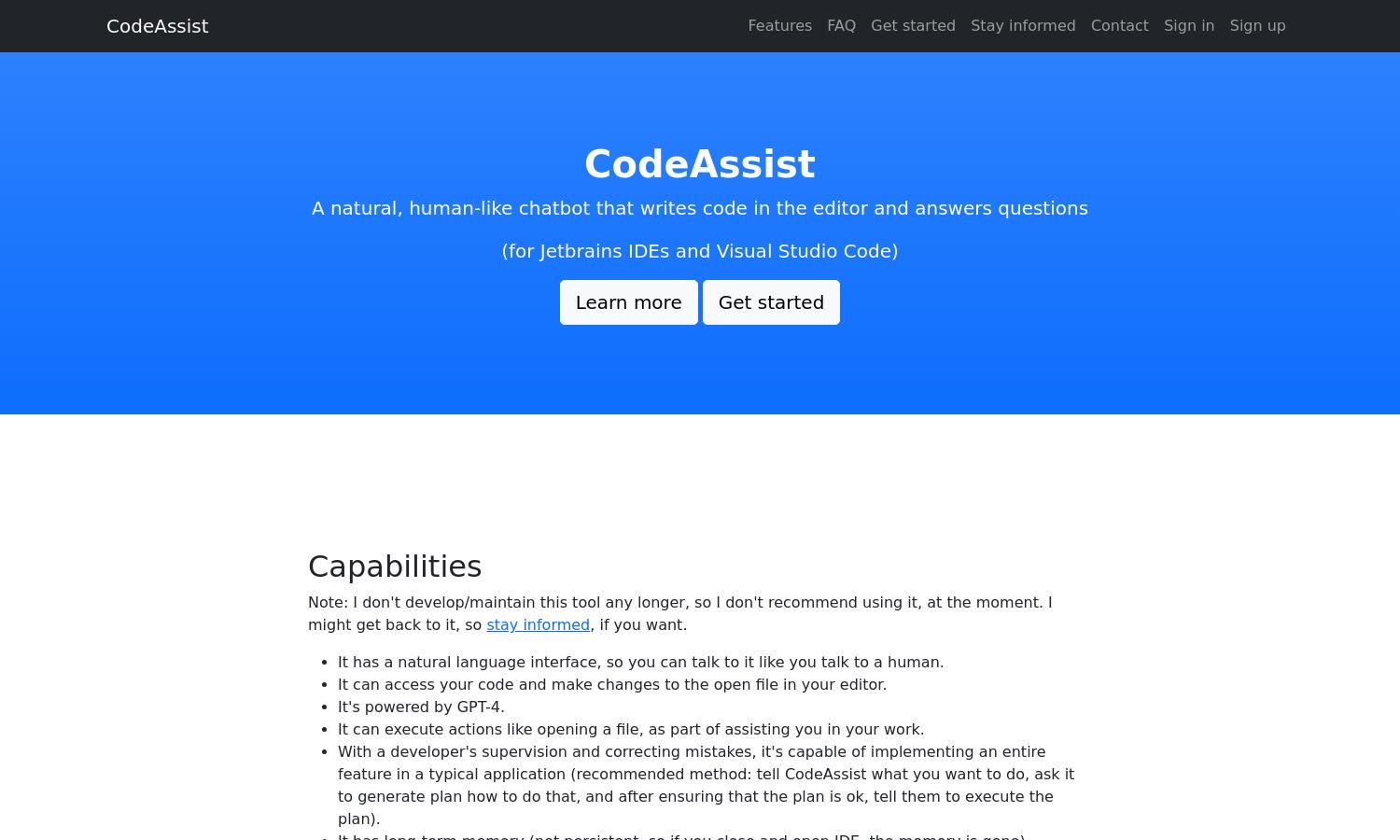 CodeAssist Website