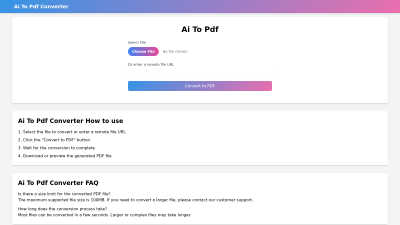 AI to PDF - AI tool for AI Assistants
