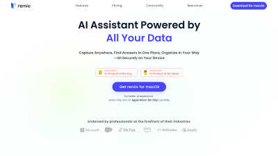 remio - AI Note Taker - AI tool for AI Assistants