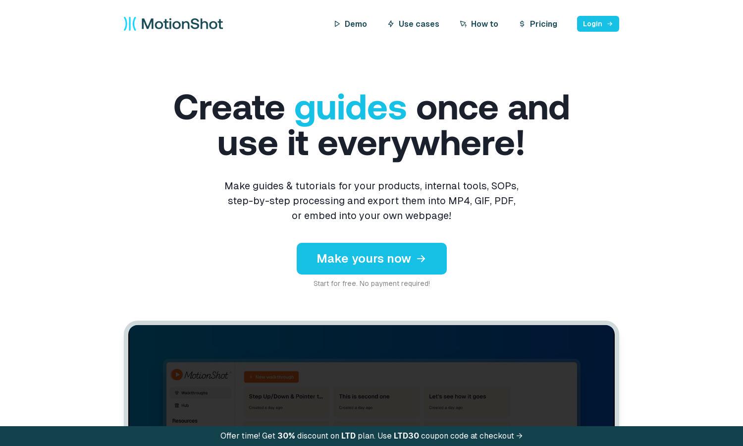 MotionShot Website