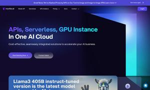 Novita AI Website