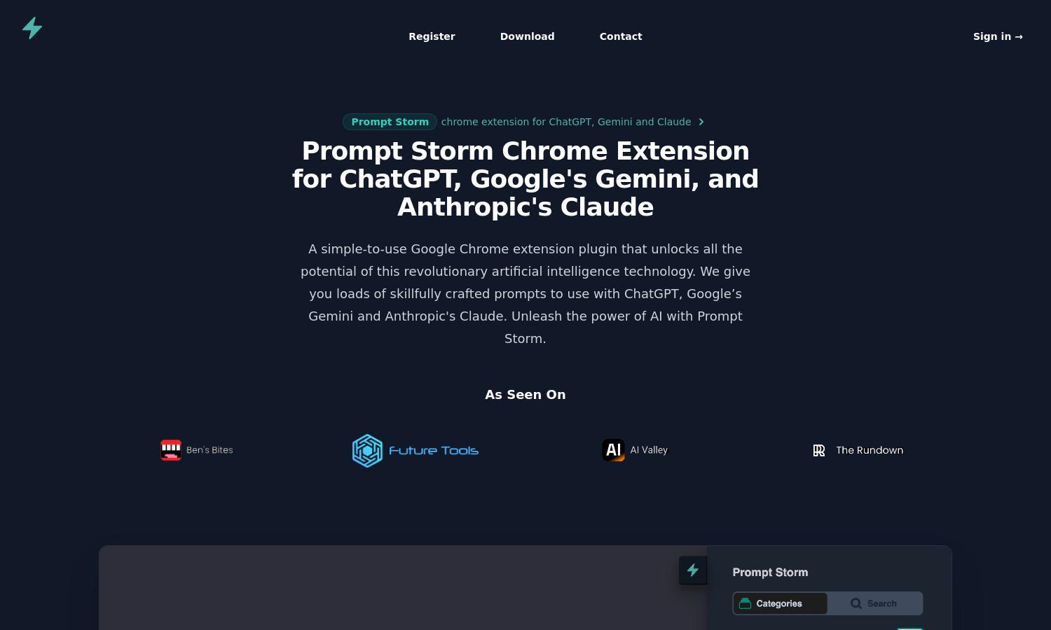 Prompt Storm Website