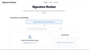 Signature Resizer - tool for Career & Jobs