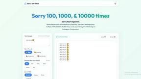 Sorry Hundred Times - tool for Lifestyle & Entertainment