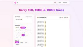 sorry text repeater - tool for Education & Learning