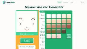 Square Face Icon Generator - tool for productivity