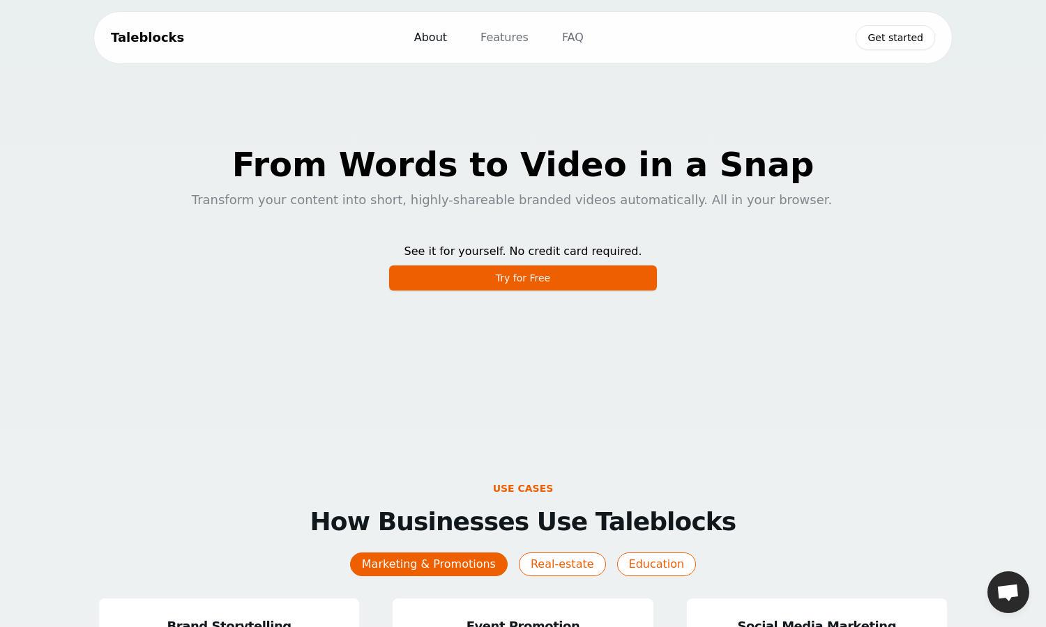 Taleblocks Website