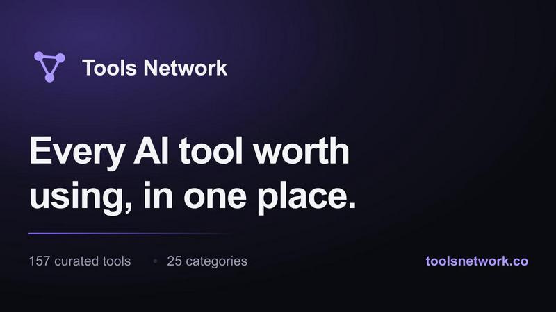 Tools Network application interface and features
