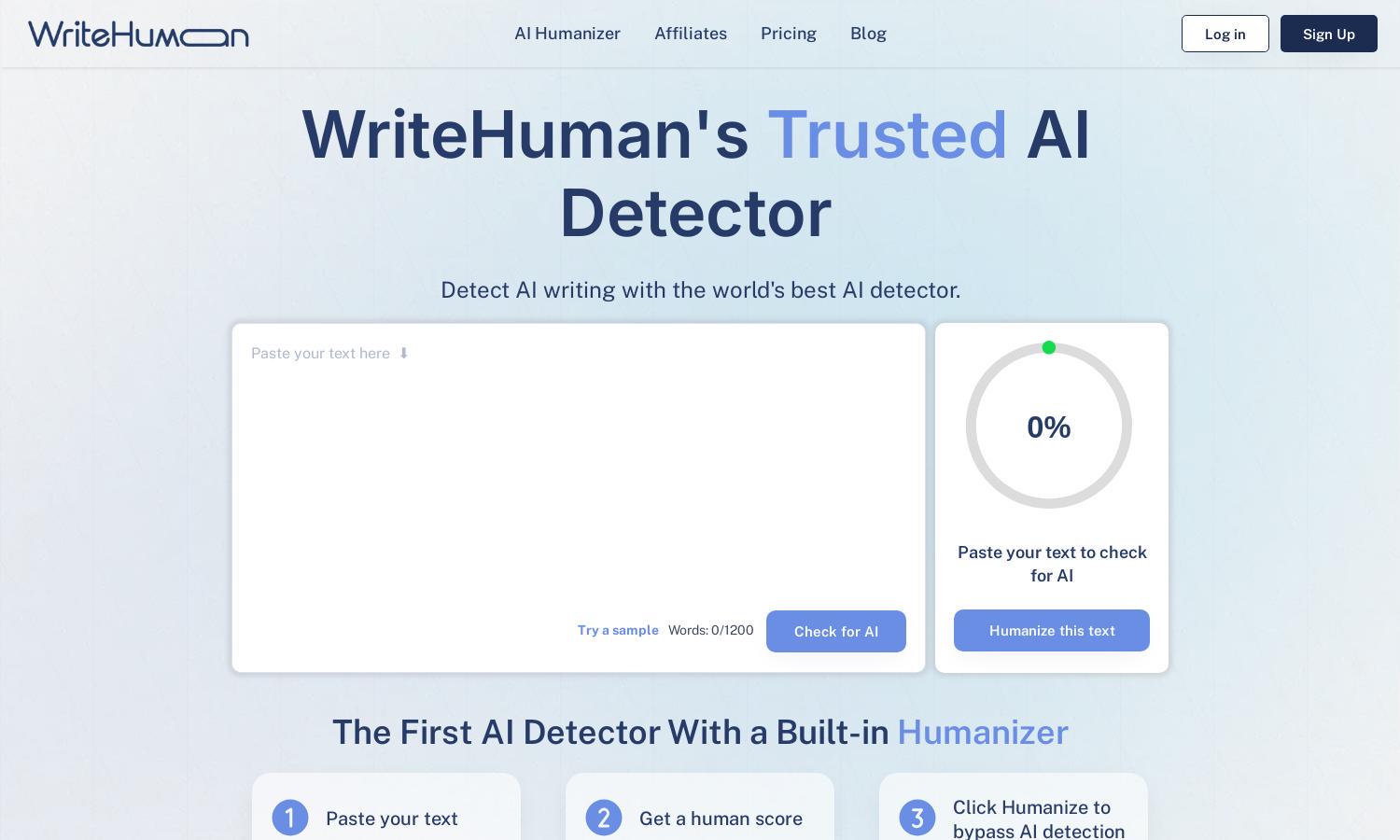 WriteHuman Website