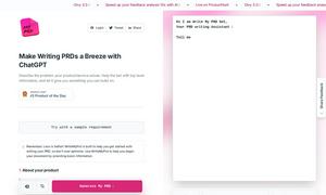 WriteMyPrd Website