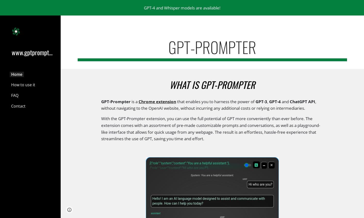 www.gptprompter.com Website