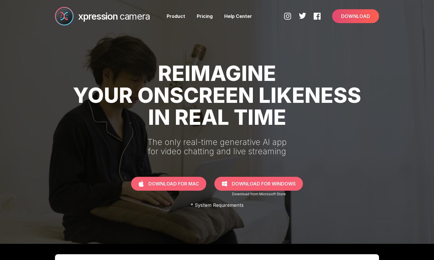 xpression camera Website